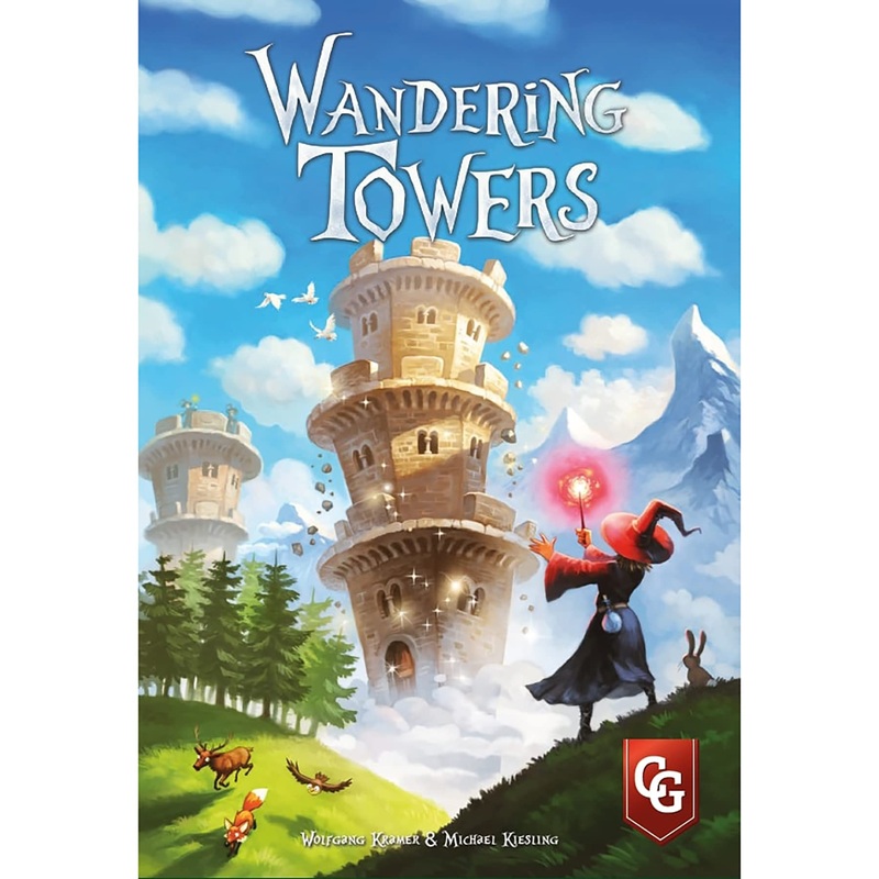 Wandering Towers, Strategy Board Game About Trapping Wizards, Movement, Magic & Spells, Fun Family Games for 6 Players, Ages 10+, 1-6 Players, 30 Mins