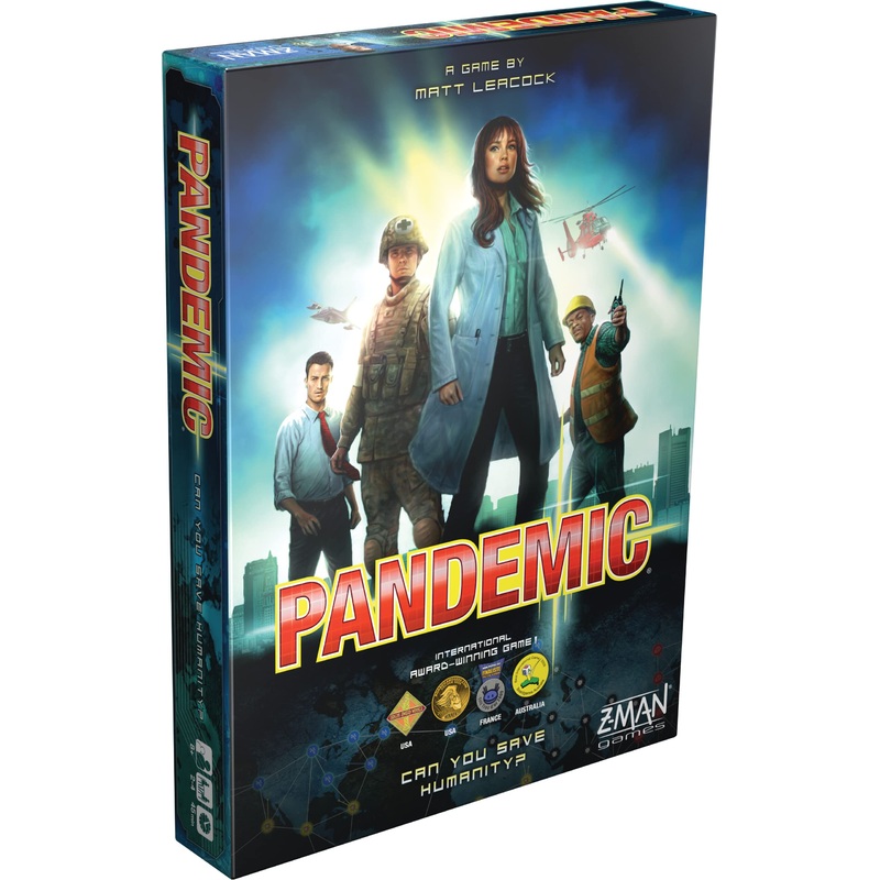Z-Man Games | Pandemic | Board Game | Ages 8+ | 2-4 Players | 45 Minutes Playing Time