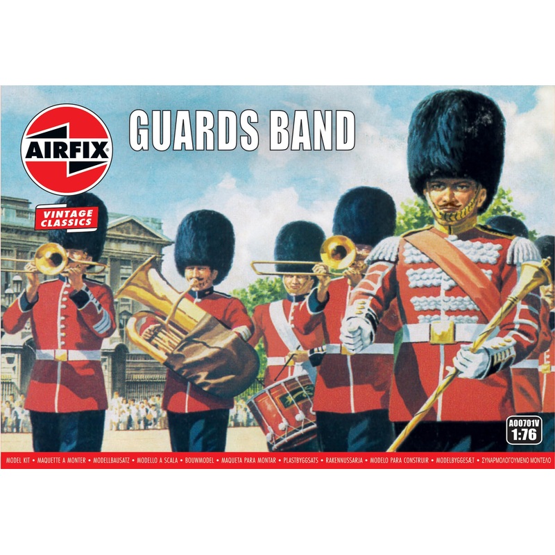 Airfix A00701V Guards Band Classic vintage Figures, un Painted