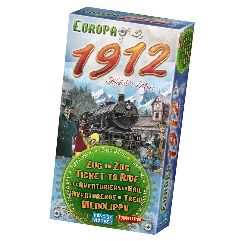Days of Wonder | Ticket to Ride Europa 1912 Board Game EXPANSION | Ages 8 | For 2 to 5 Players
