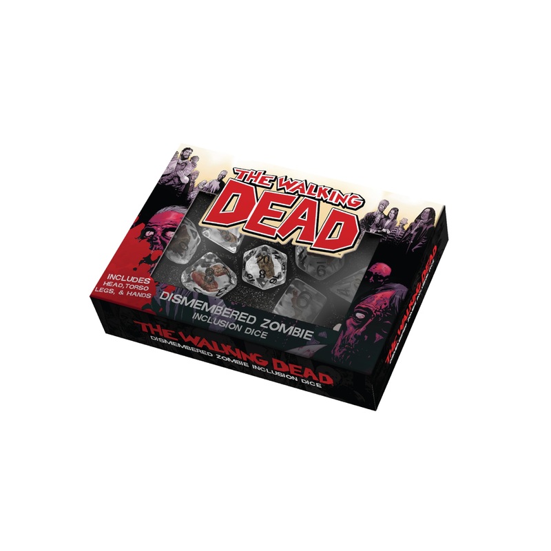 FanRoll The Walking Dead Dismembered Zombie Resin Poly Dice Set