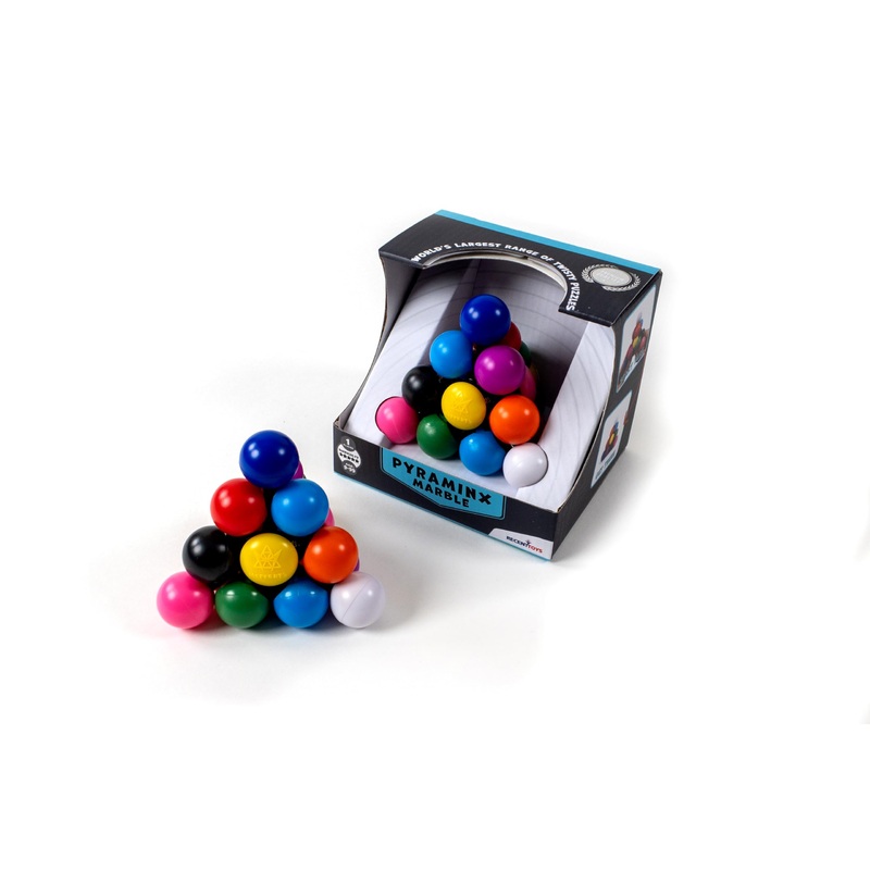 Recent Toys- Rompecabezas de mrmol Pyraminx, Multicolor, Medium (M5169