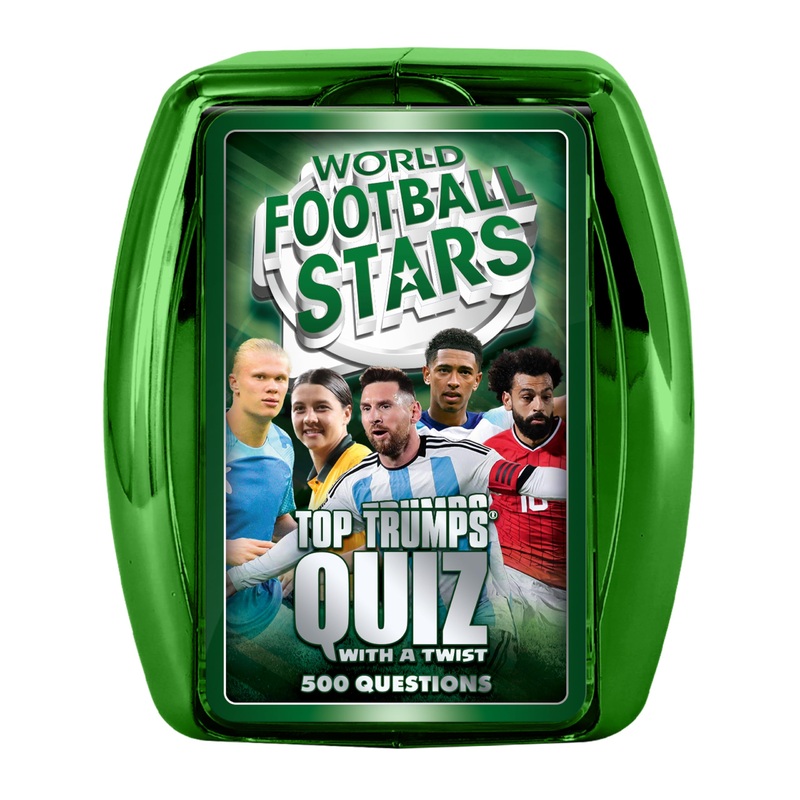 Top Trumps World Football Stars Quiz Travel Game, Classic Game, educational gift for ages 6 plus