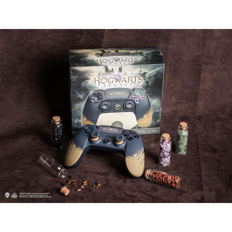 WIZARDING WORLD - Hogwarts Legacy - Wireless bluetooth controller for Playstation PS4 - black - Freaks and Geeks