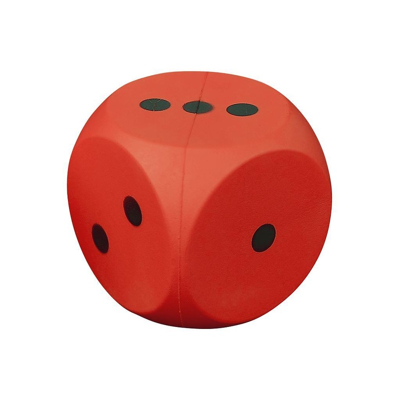 Coated Foam Dice Red Red