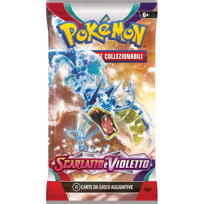 Pokemon SCARLATTO and VIOLETTO 1 Pack Single Envelope Italian Booster with 10 cards - Artwork RANDOM - (ENGLISH) Sachet (EN