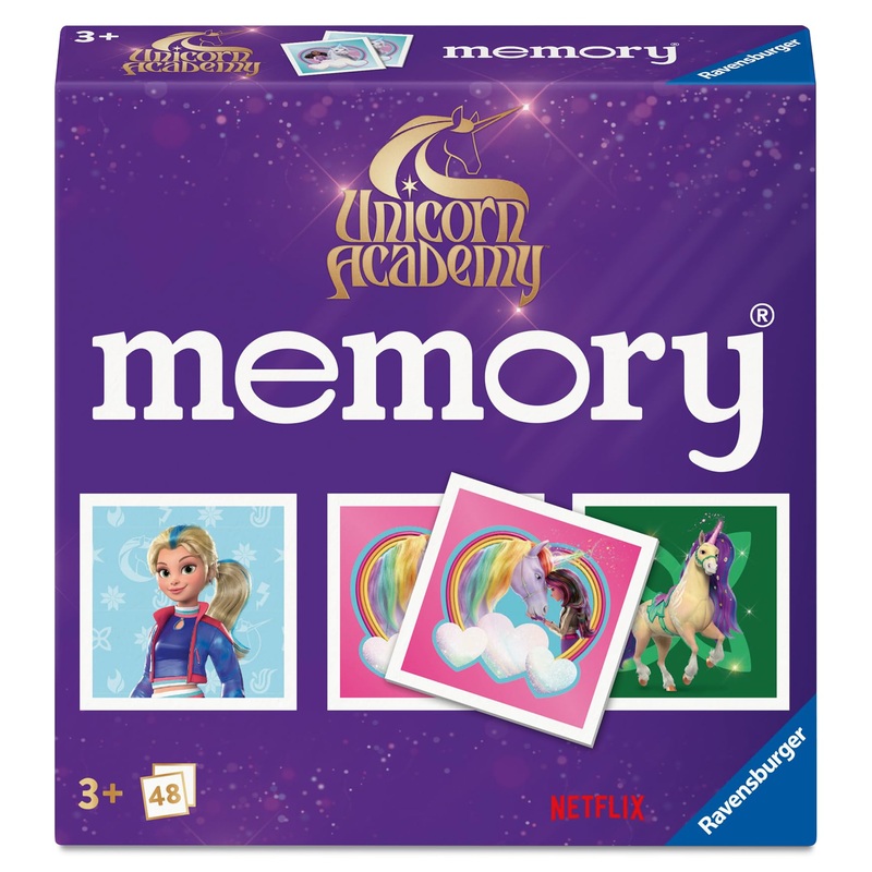 Ravensburger Unicorn Academy Mini Memory Game for Kids Age 3 Years Up - 2 to 6 Players