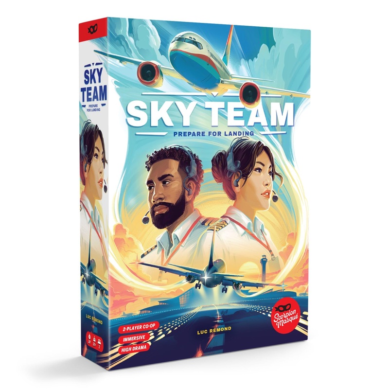 Scorpion Masqu, Sky Team, Board Game, Ages 14+, 2 Players, 20 Minutes Playing Time