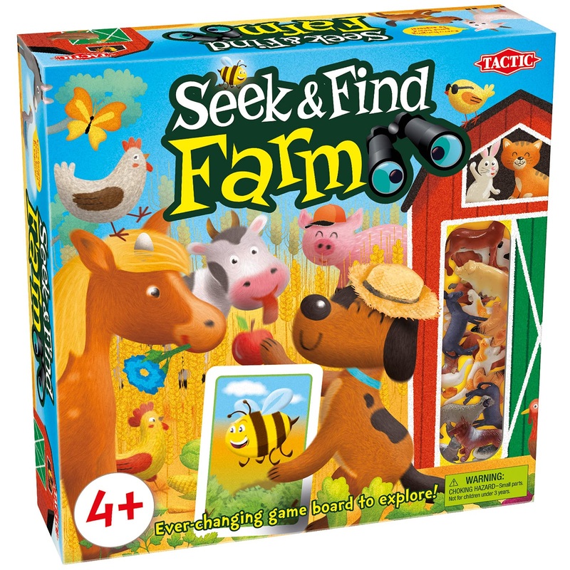Tactic Games Buscar y Encontrar: Granja, cartn, Multicolor, 6,2x25x25
