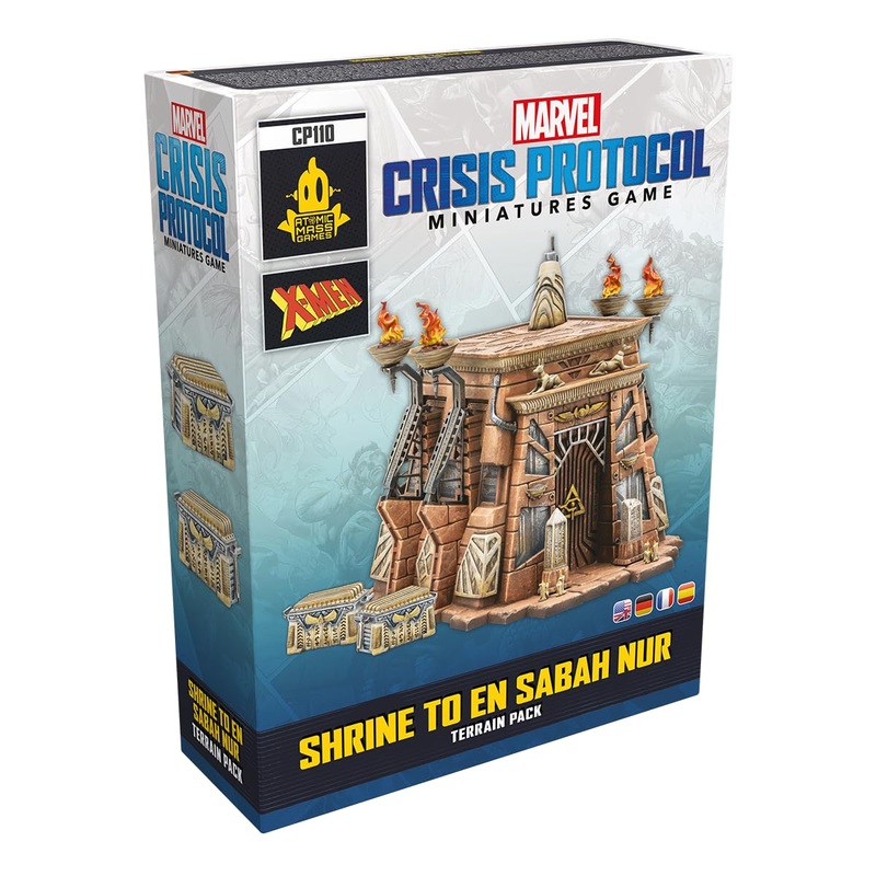 Atomic Mass Games | Marvel Crisis Protocol: Shrine to En Sabah Nur | Expansin de Terreno | A Partir de 14 Aos | para 2 Jugadores | 90 Minutos por Partida | Multilenguaje (Incluye Espaol