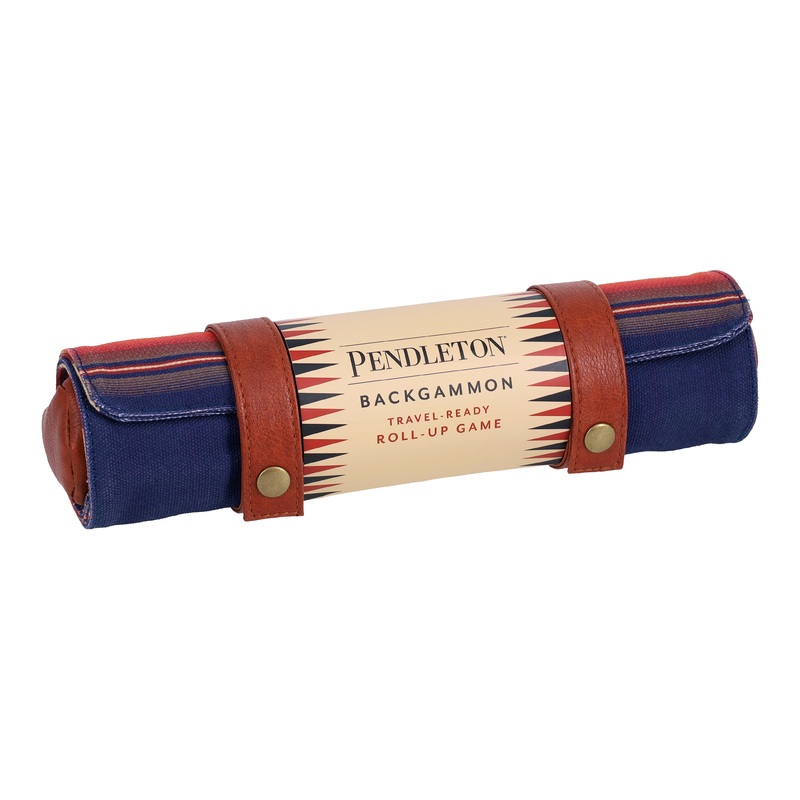 Pendleton Serape Pattern Backgammon: Travel-Ready Roll-up Game