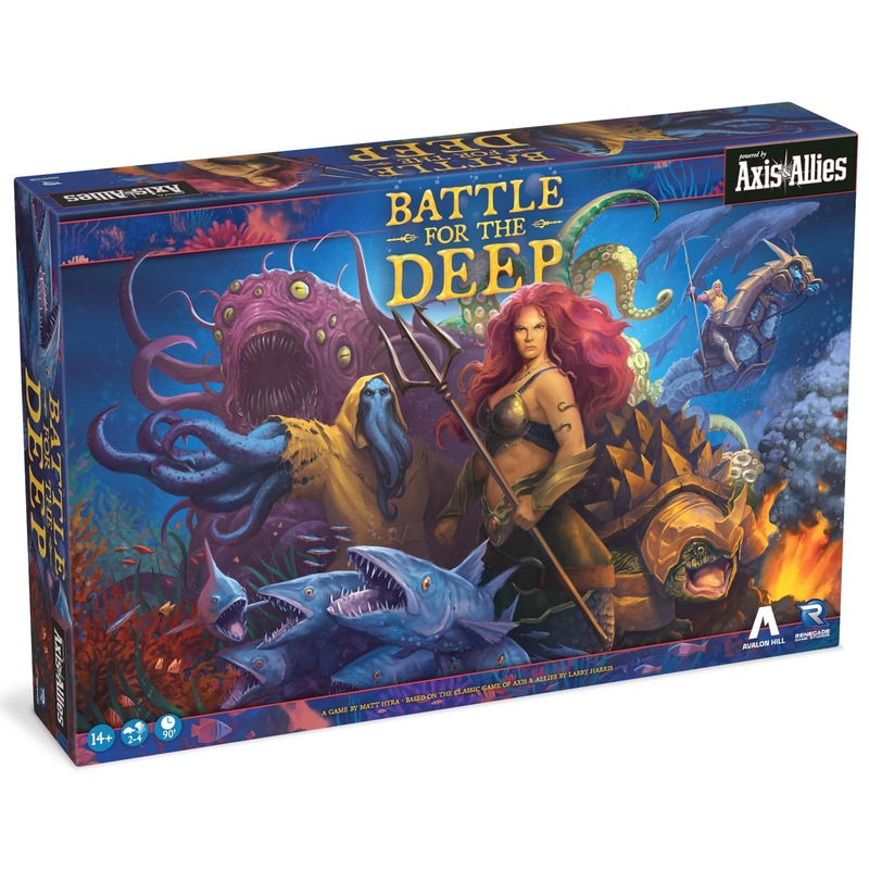 Renegade Games: Battle for The Deep - Powered by Axis & Allies, Board Game, Underwater Setting, Aquatic Factions, 2v2, Ages 14+, 2-4 Players, 90 Min