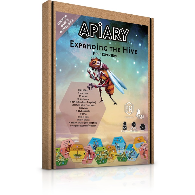 Stonemaier Games | Apiary - Expanding The Hive Expansion | Board Game | Ages 14+ | 1-5 Players | 60-90 Minutes Playing Time