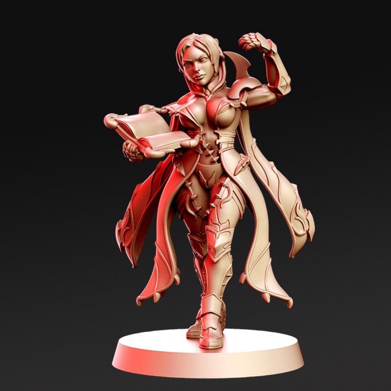 Yina- Female Necromancer - 32mm - DnD