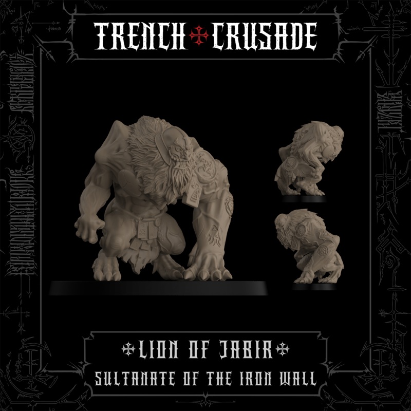 Trench Crusade - Lion of Jabir (standing) - Iron Sultanate