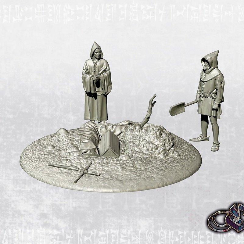 "An Orphan's Burial" Western Eurpe - 14th Century - 28mm (Historic Scale)