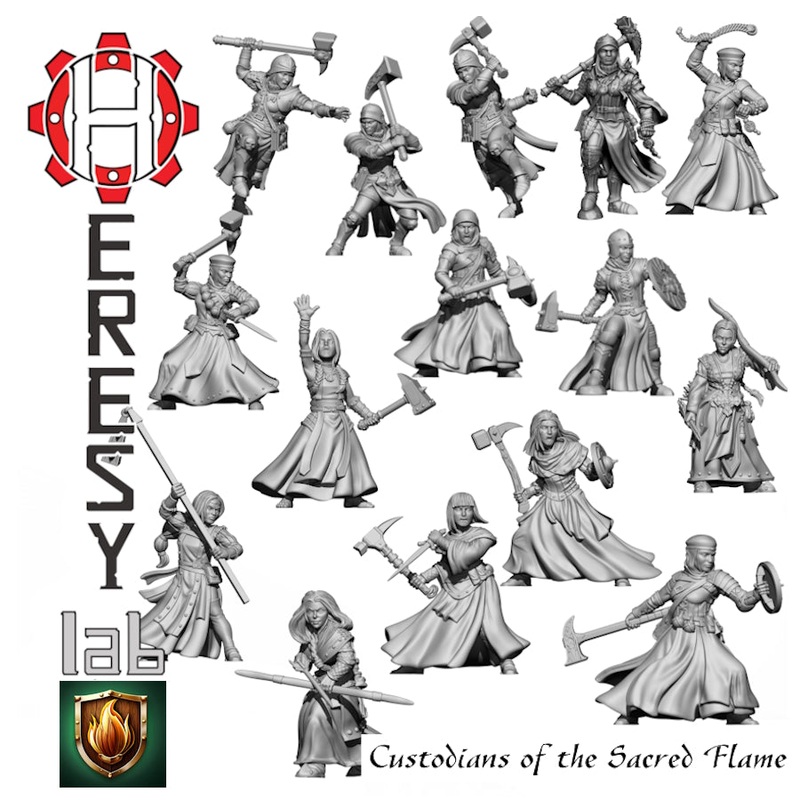 XXX Templar Flame Nuns - Custodians of the Sacred Flame Warband