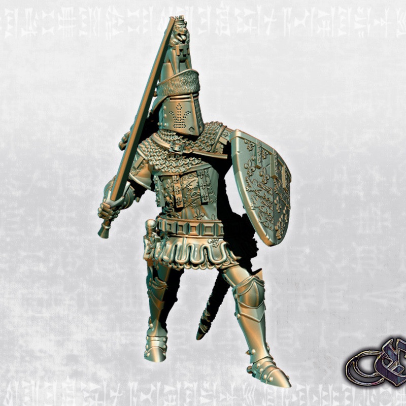 "Black Prince on Foot"