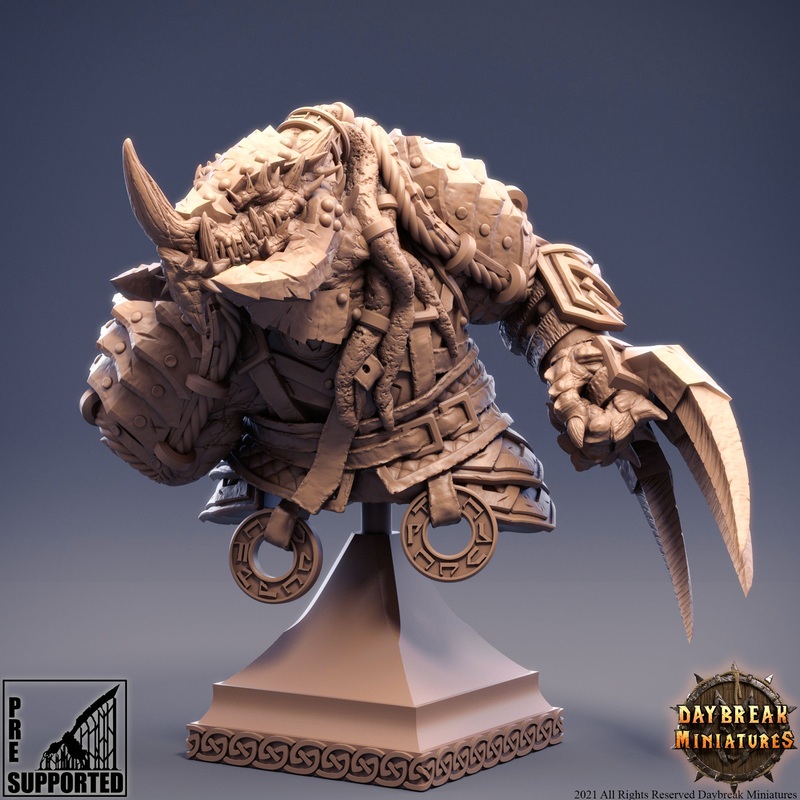 Zsagatai the Blue Blizzard - BUST - The Stoneborn of the Fire Mountains