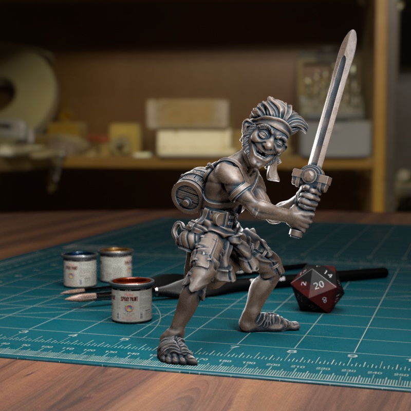 Young Halfling Adventurer - Fantasy DND Miniatures - TytanTroll Miniatures