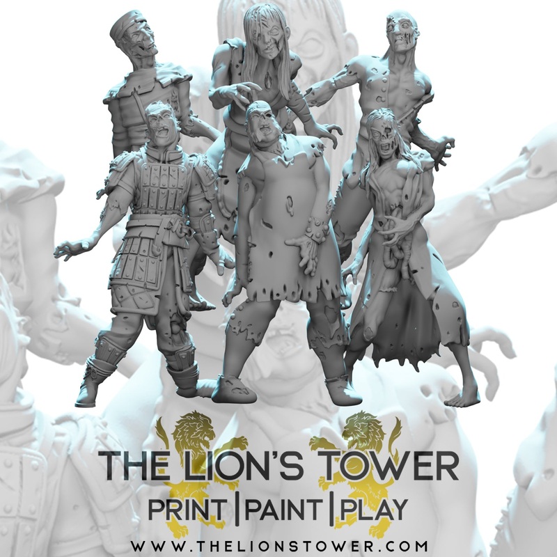 Zombie Horde Collection - Set of 6 (32mm scale)