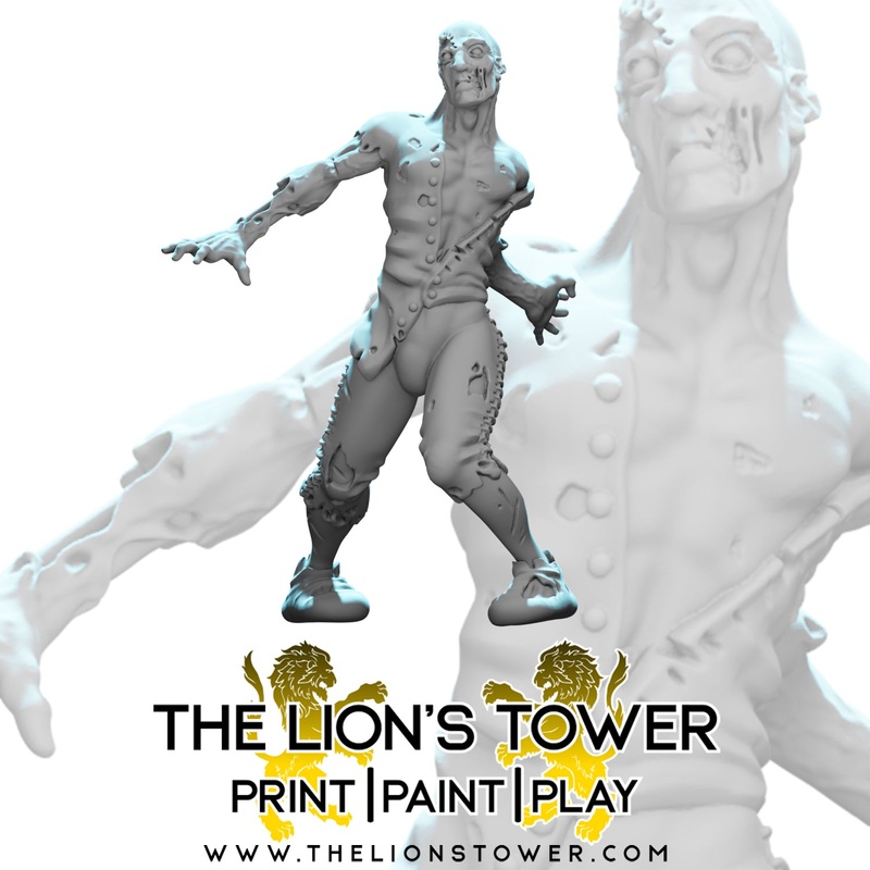 Zombie Horde - Male (32mm scale)