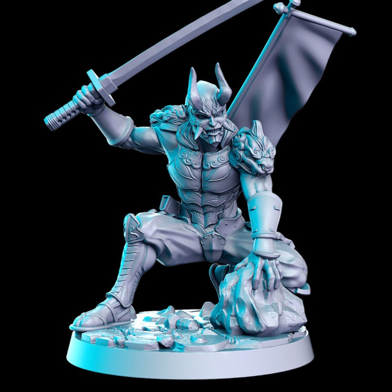 Yoshinobu (Demonic Samurai) 32mm - DnD