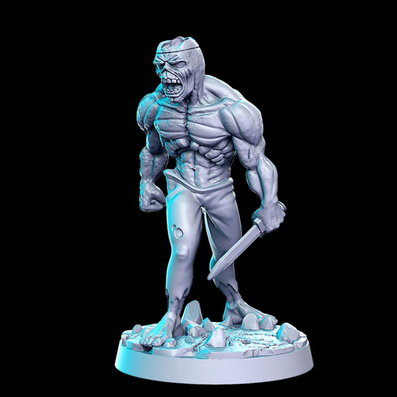 Zombie with sword - 32mm - DnD