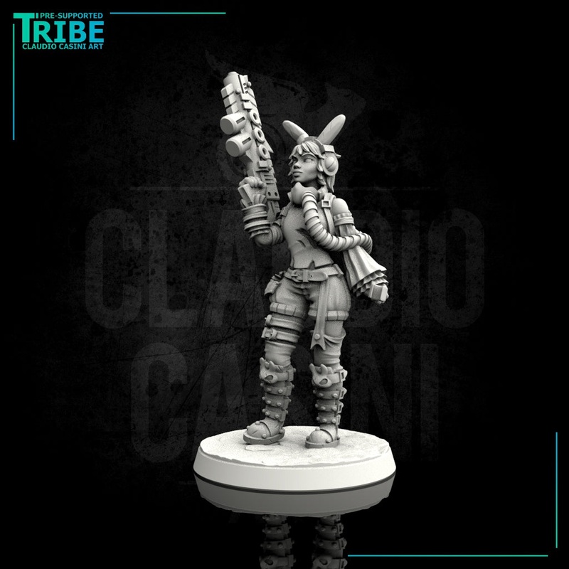 (0047) Post Apocalyptic Sci-fi Bunny Girl