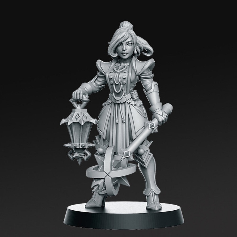 Zoe Tsun - Female Paladin - 32mm - DnD