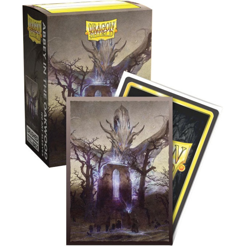 Dragon Shields: (100) Brushed Art - Abbey in an Oak Wood