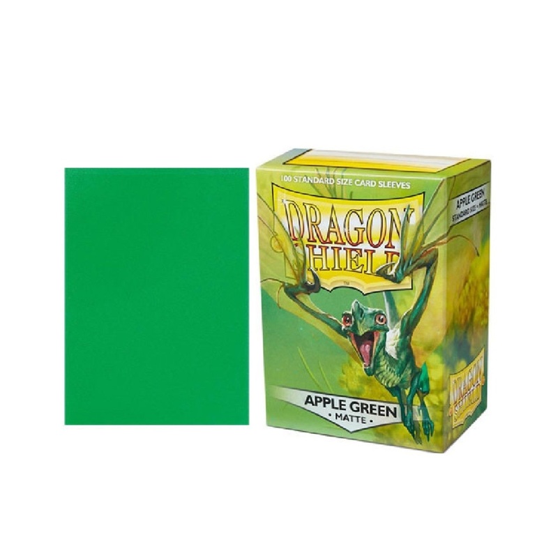 Dragon Shields: (100) Matte Apple Green