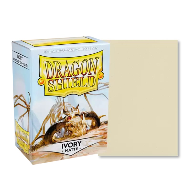 Dragon Shields: (100) Matte Ivory