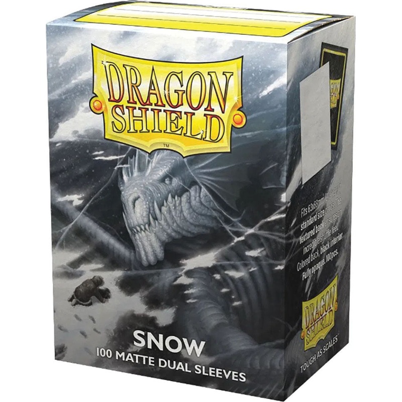 Dragon Shields: (100) Matte Dual - Snow