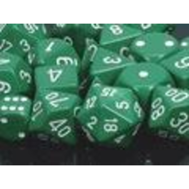 Opaque: Poly Set Green/White (7)
