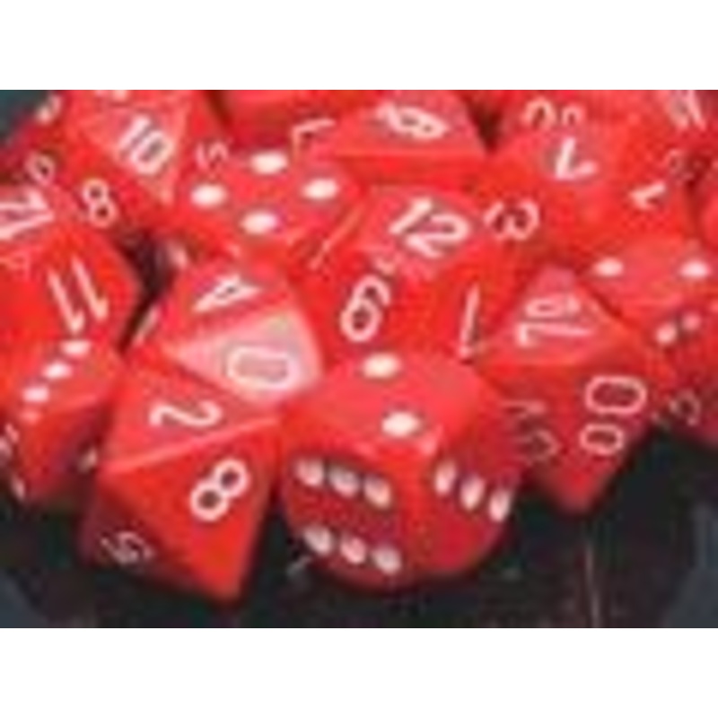 Opaque: Poly Set Red/White (7)