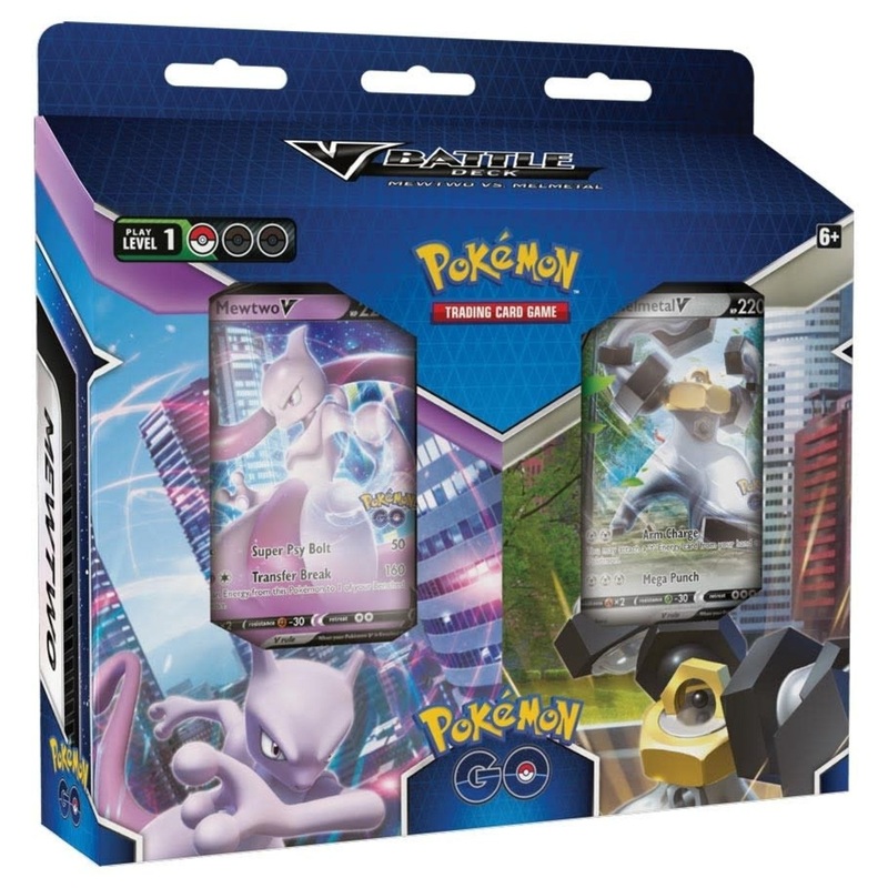 Pokemon TCG: Pokemon GO - V Battle Decks - Mewtwo V VS Melmetal V (Double Deck Bundle)