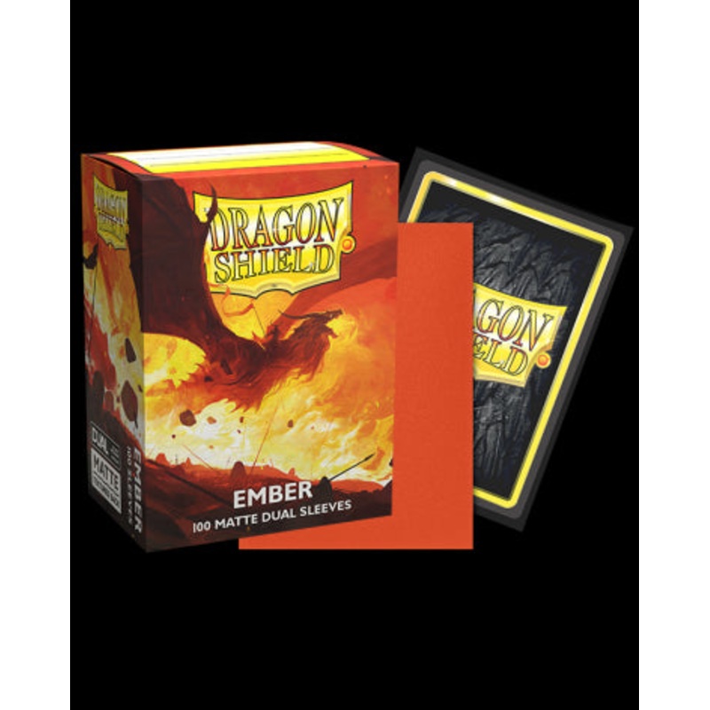 Dragon Shields: (100) Dual Matte Ember