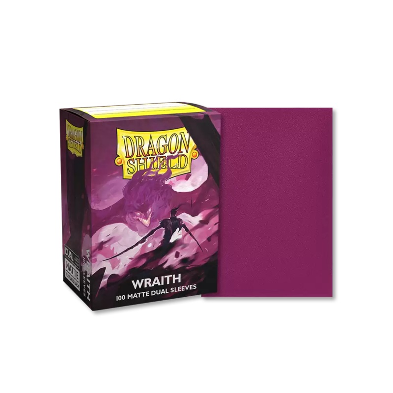 Dragon Shields: (100) Dual Matte Wraith