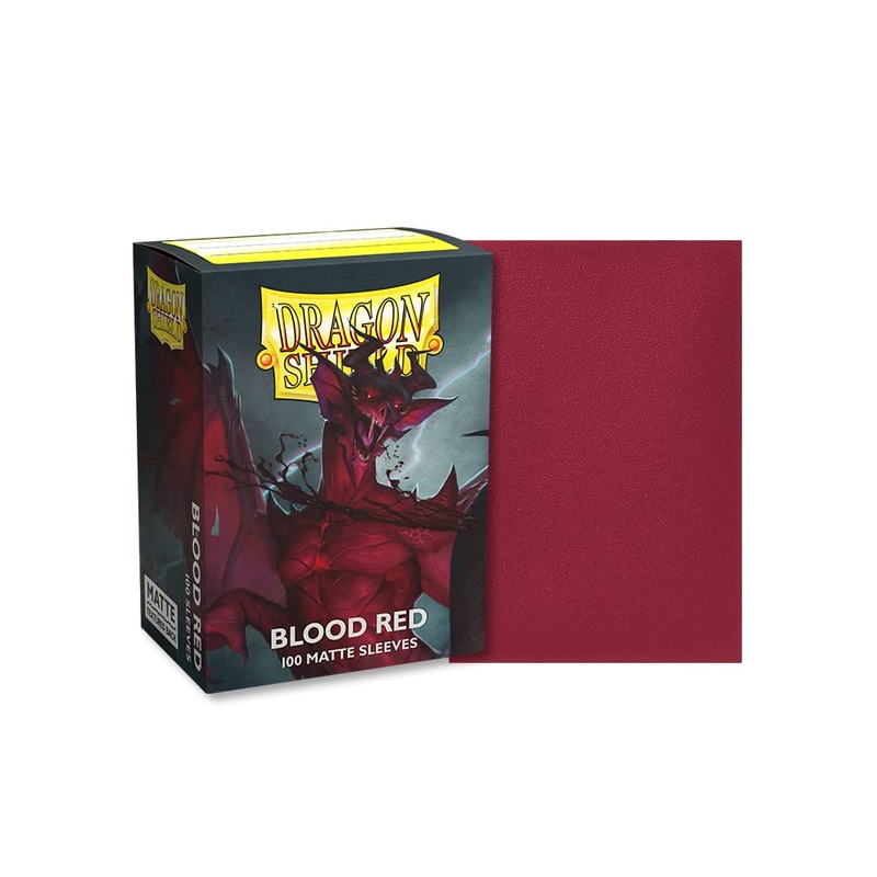 Dragon Shields: (100) Matte - Blood Red