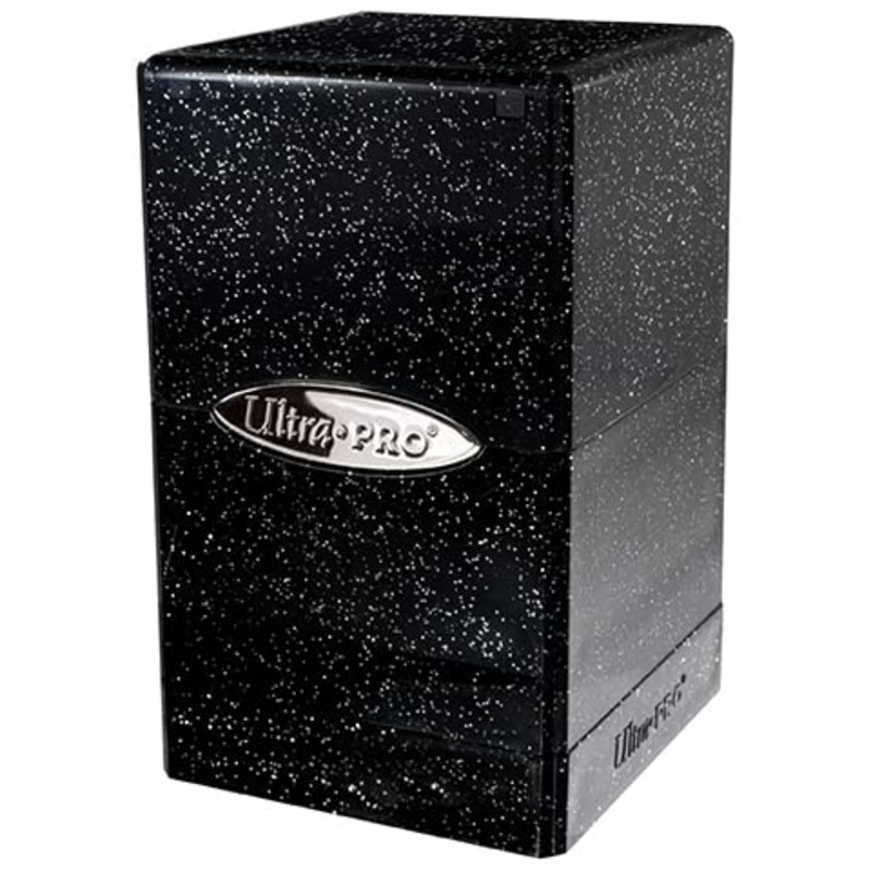 Satin Tower: Glitter Black