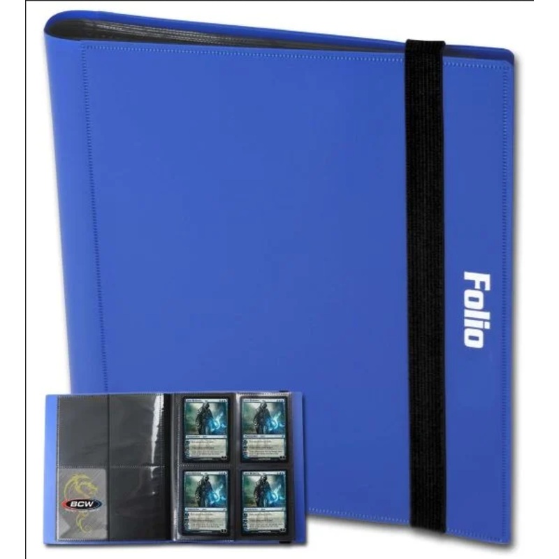 Card Folio 4-Pocket Album - Blue