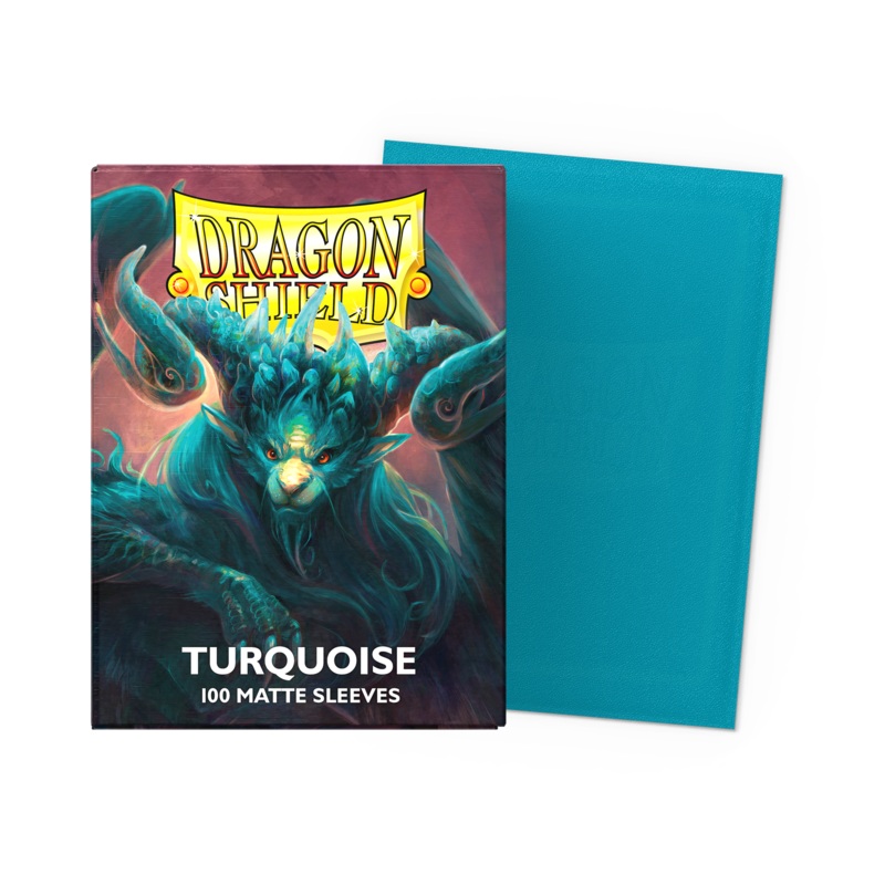 Dragon Shields: (100) Matte - Turquoise