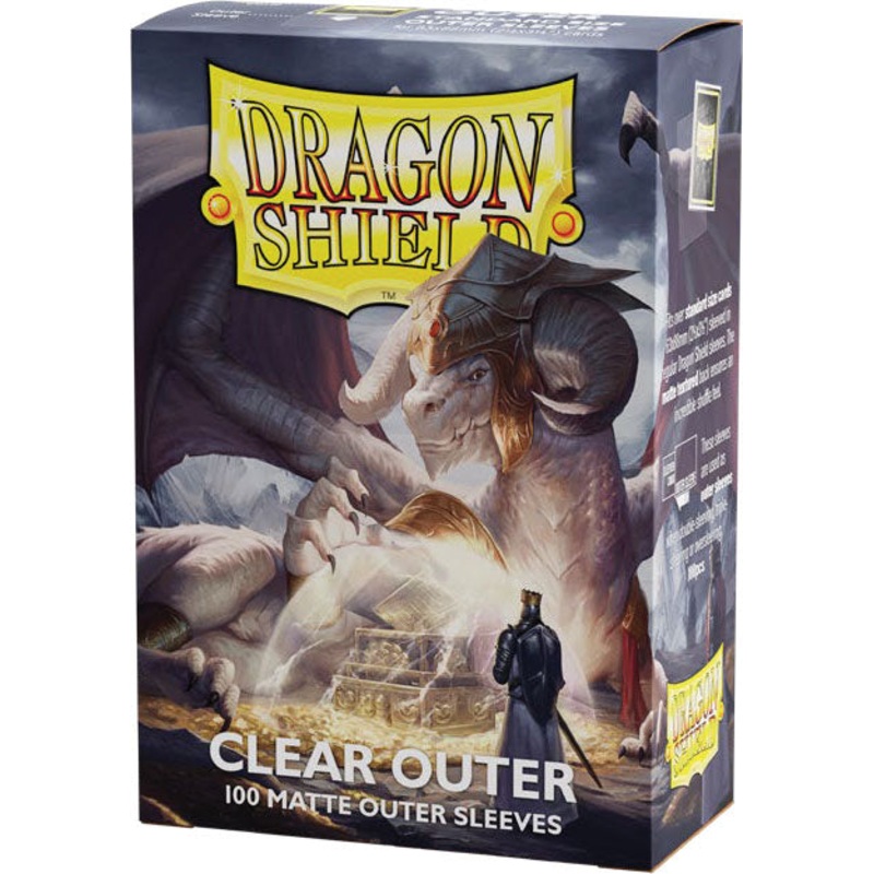 Dragon Shields: (100) Outer Sleeves - Matte Clear