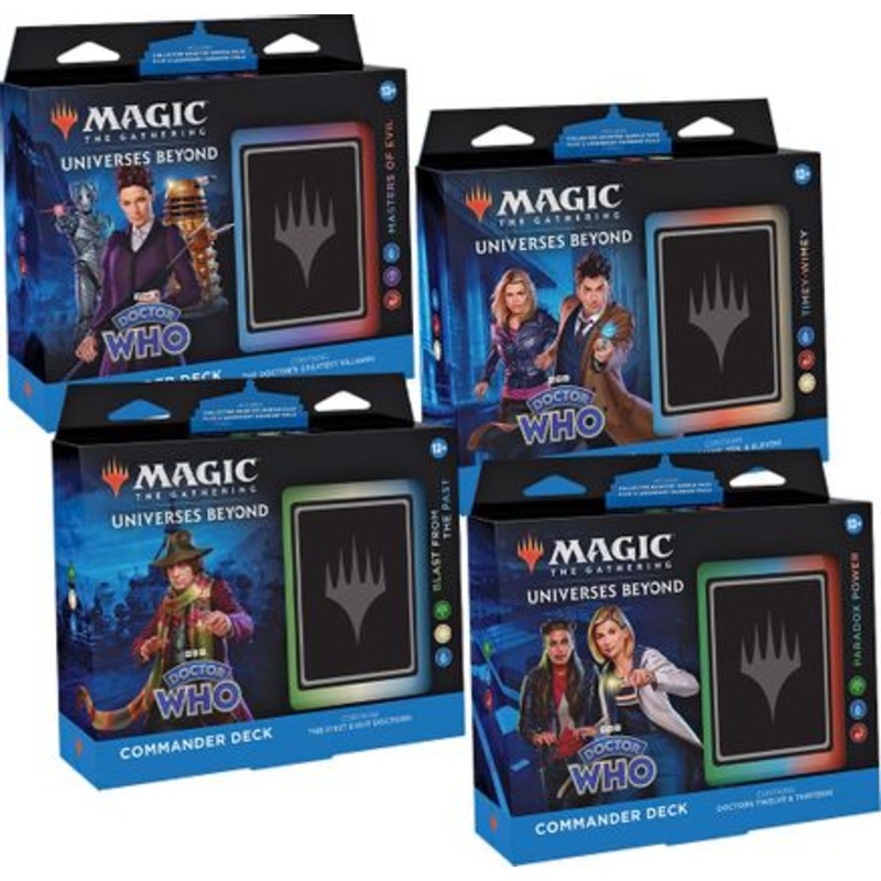 Magic the Gathering CCG: Doctor Who Commander Deck Carton (4)