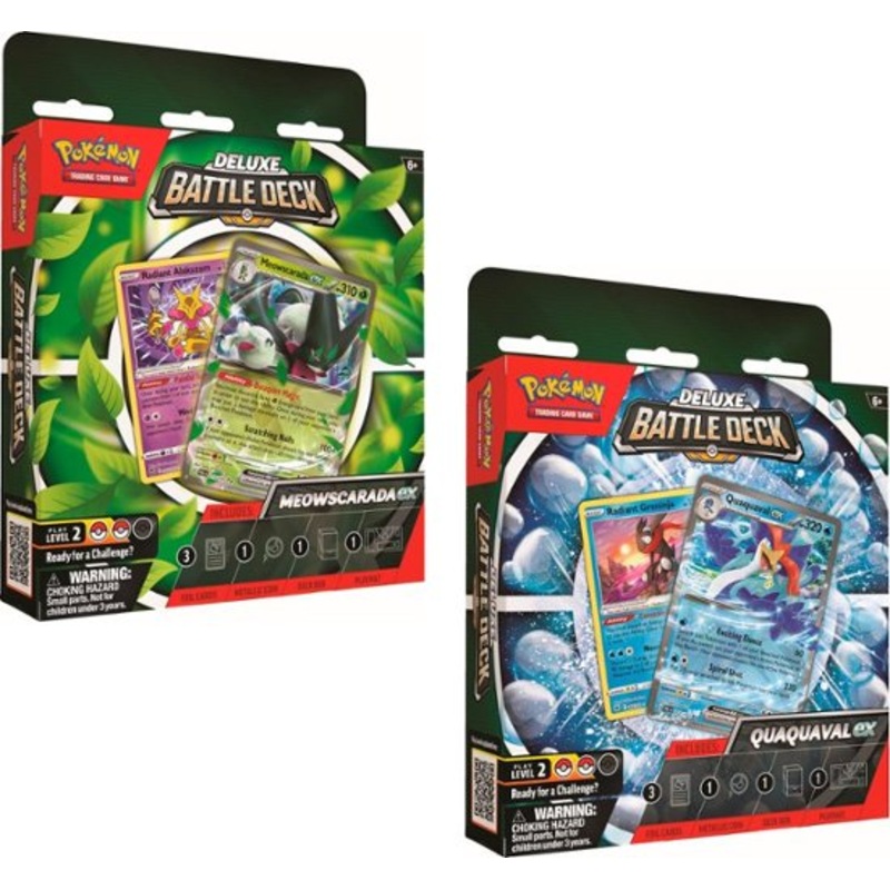 Pokemon TCG: Meowscarada / Quaquaval ex Deluxe Battle Deck