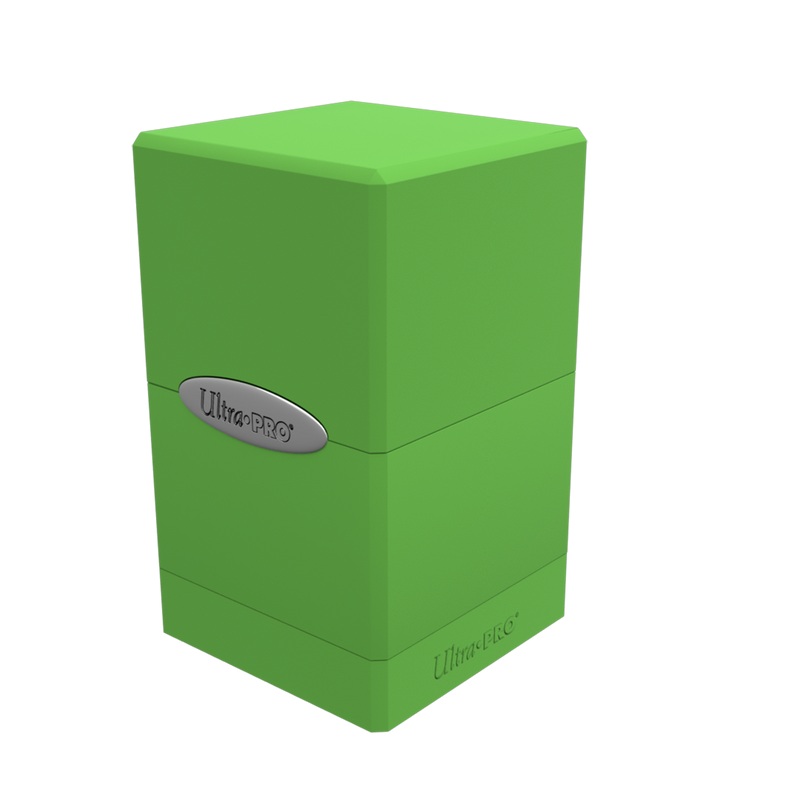 Satin Tower 100+ Deck Box : Lime Green