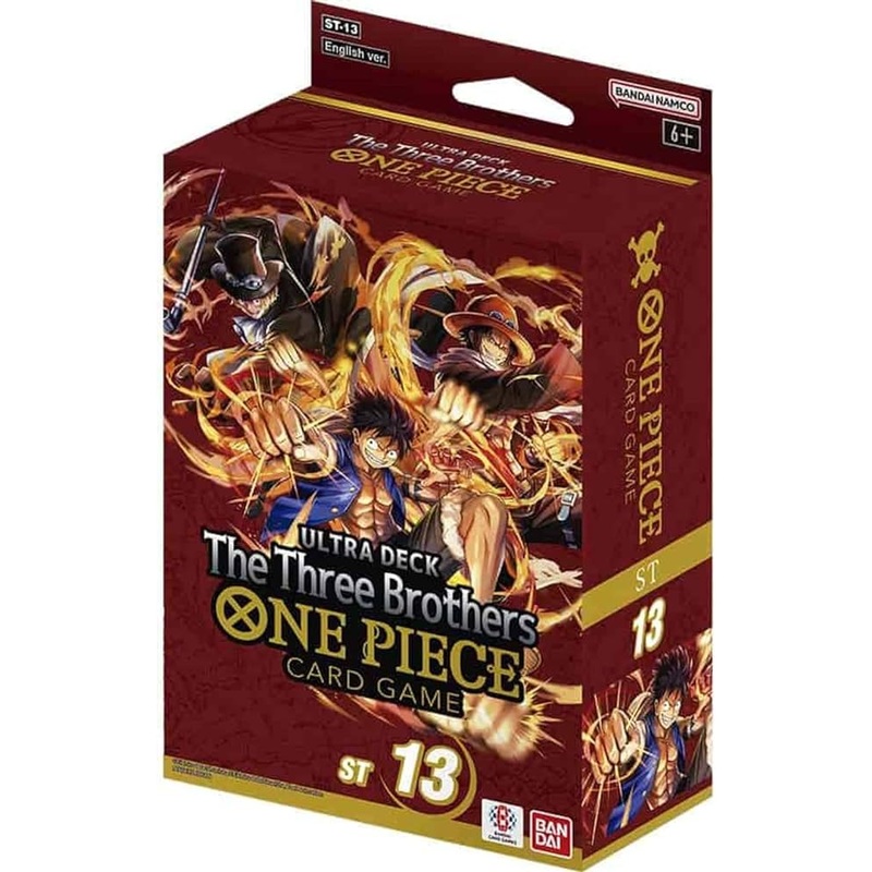 One Piece TCG: Ultra Deck - The Three Brothers Deck Display (ST-13)