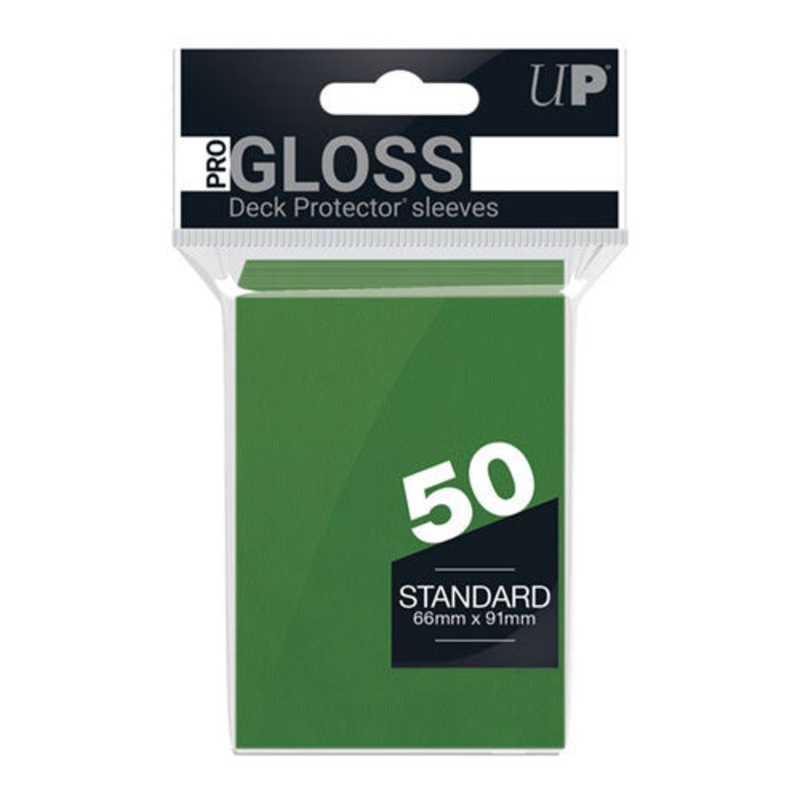 UltraPro Pro-Matte Standard Deck Protector Sleeves - 50ct - Green Matte