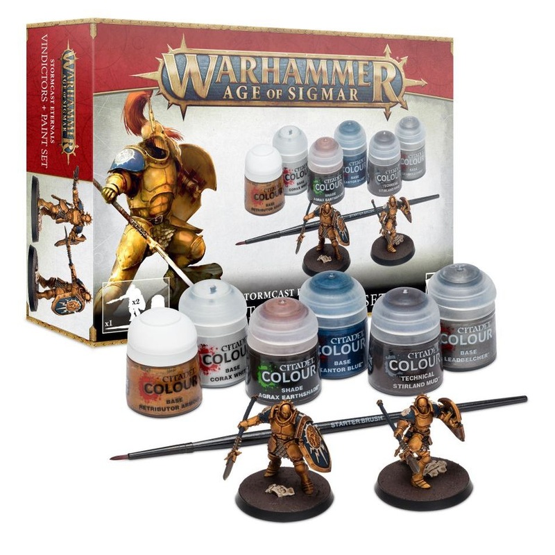 Warhammer Age of Sigmar: Stormcast Eternals - Vindictors + Paint Set